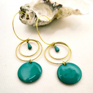CAMILLE bleu vert sarcelle